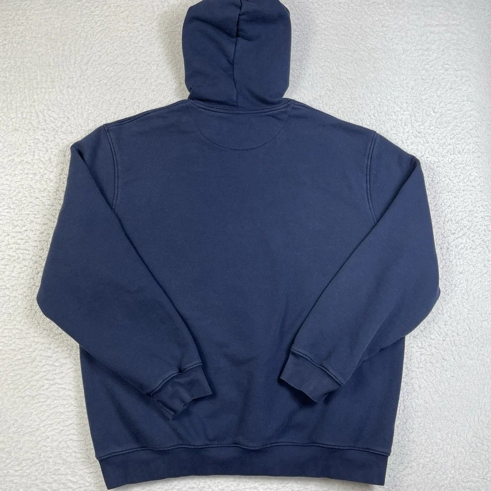 Nike Hoodie Mens XL Blue Vintage 90s Swoosh Boxy‎ Made In Turkey Sweatshirt